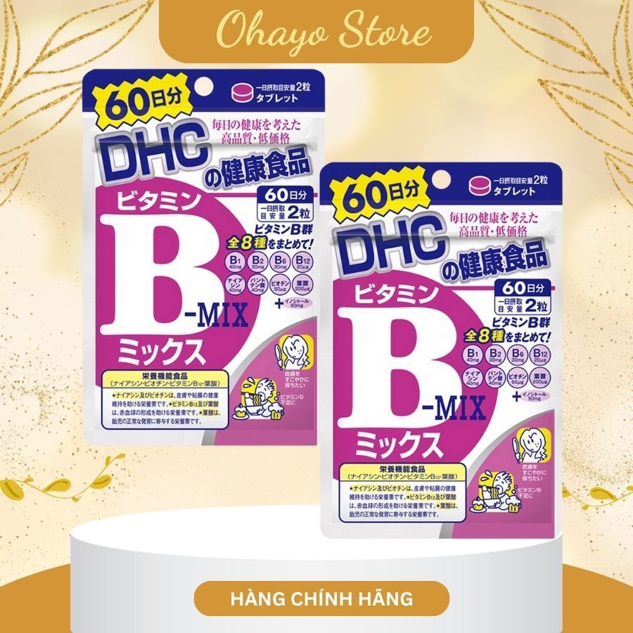 Viên uống bổ sung DHC Vitamin B Mix Tổng hợp Nhật Bản 120 viên 60 ngày ( 2 gói x30 ngày)