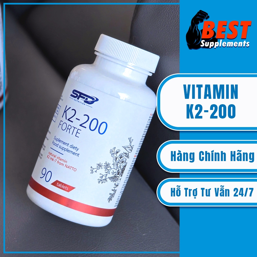 SFD Nutrition - Viên Uống Bổ Sung Vitamin K2 : K2-200 Forte 90 Viên