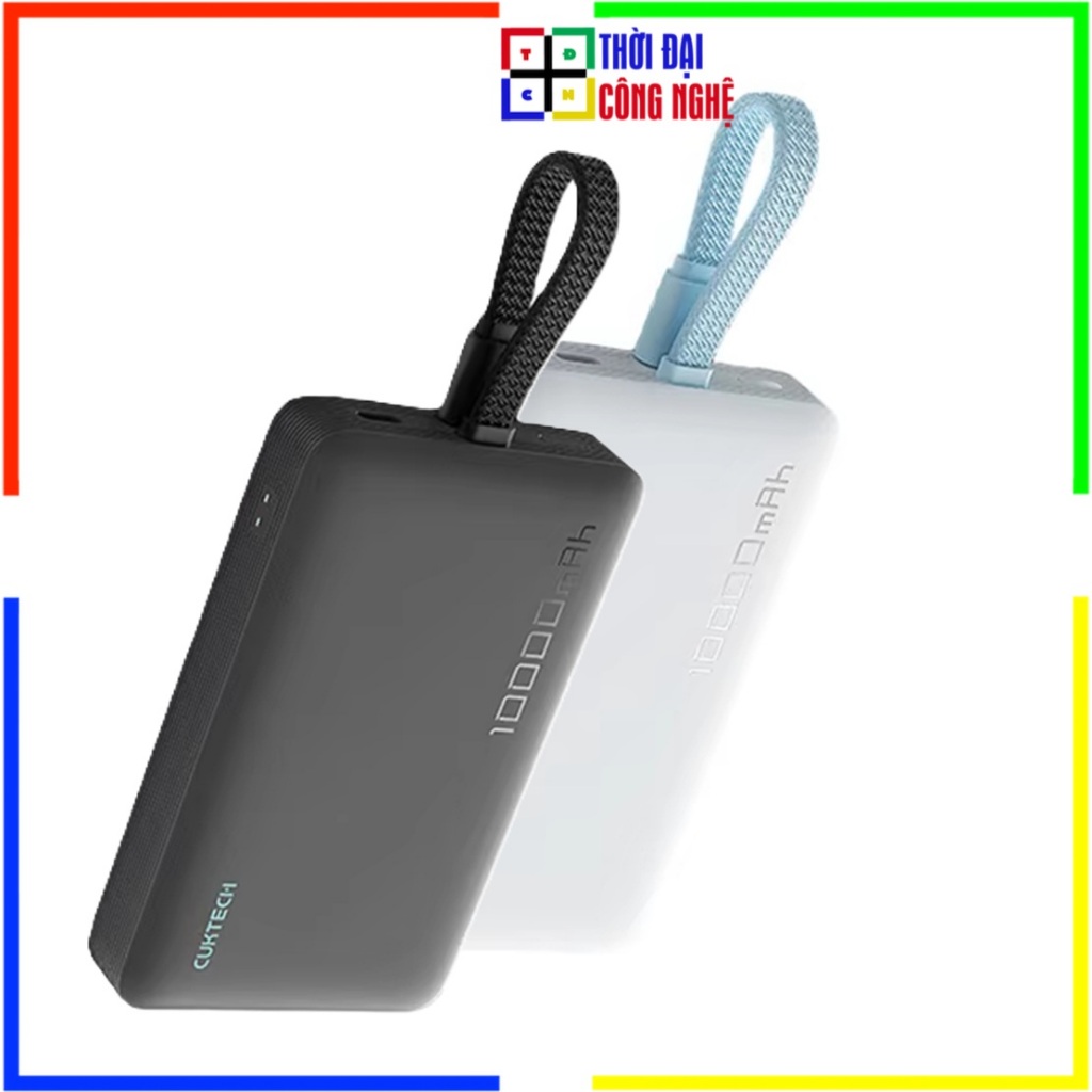 Sạc Dự Phòng Không Dây Cuktech CP132ML WPB100L 10.000mAh Hít Từ Tính - Kèm Cáp Type C 30W - Chính Hã