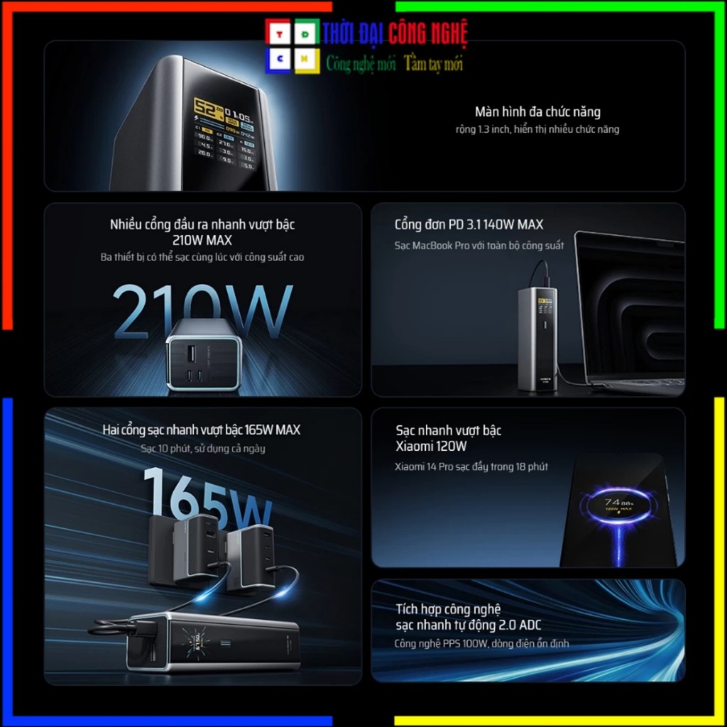 Pin Dự Phòng Cuktech No.15 Ultra 20000mAh PB200U / PB200P / PB200  - Sạc Nhanh PD3.1 - Mi Turbo 120W