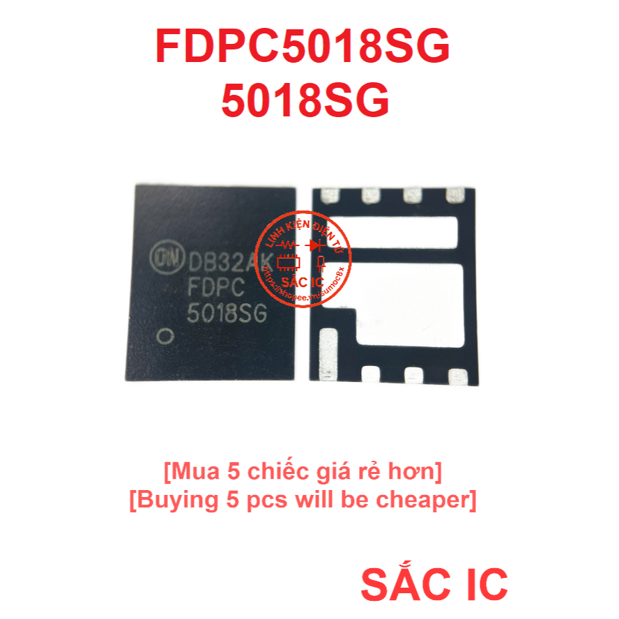[F13] FDPC5018SG FDPC 5018SG 5018 ic nguồn trên bo mạch - Mới nguyên bản - Original NEW