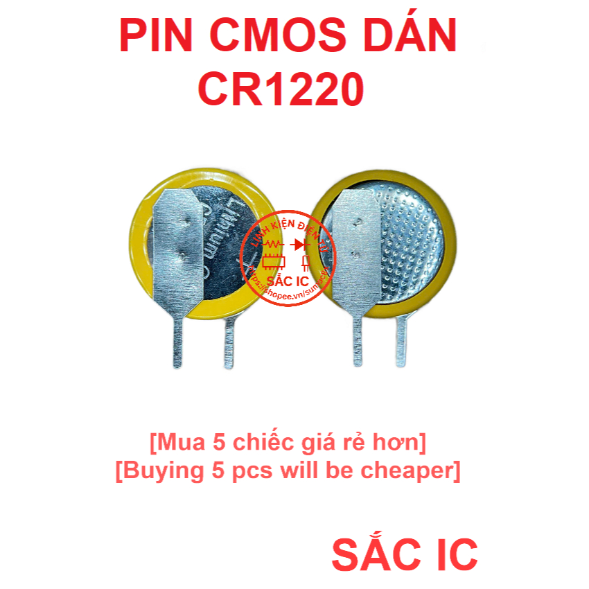 [NTM28] Pin cmos laptop dạng dán CR1220