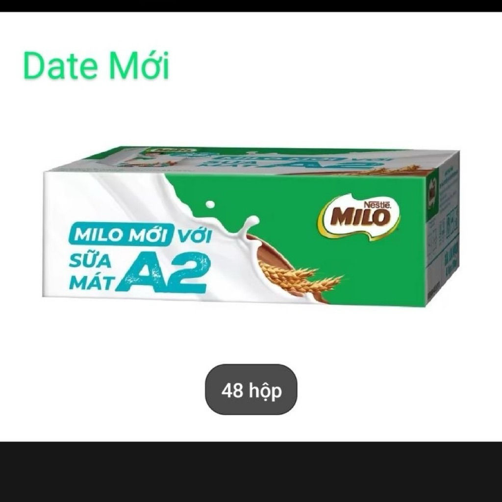 Sữa Mát Milo A2 180ML (48hộp x 180ML) Date Mới