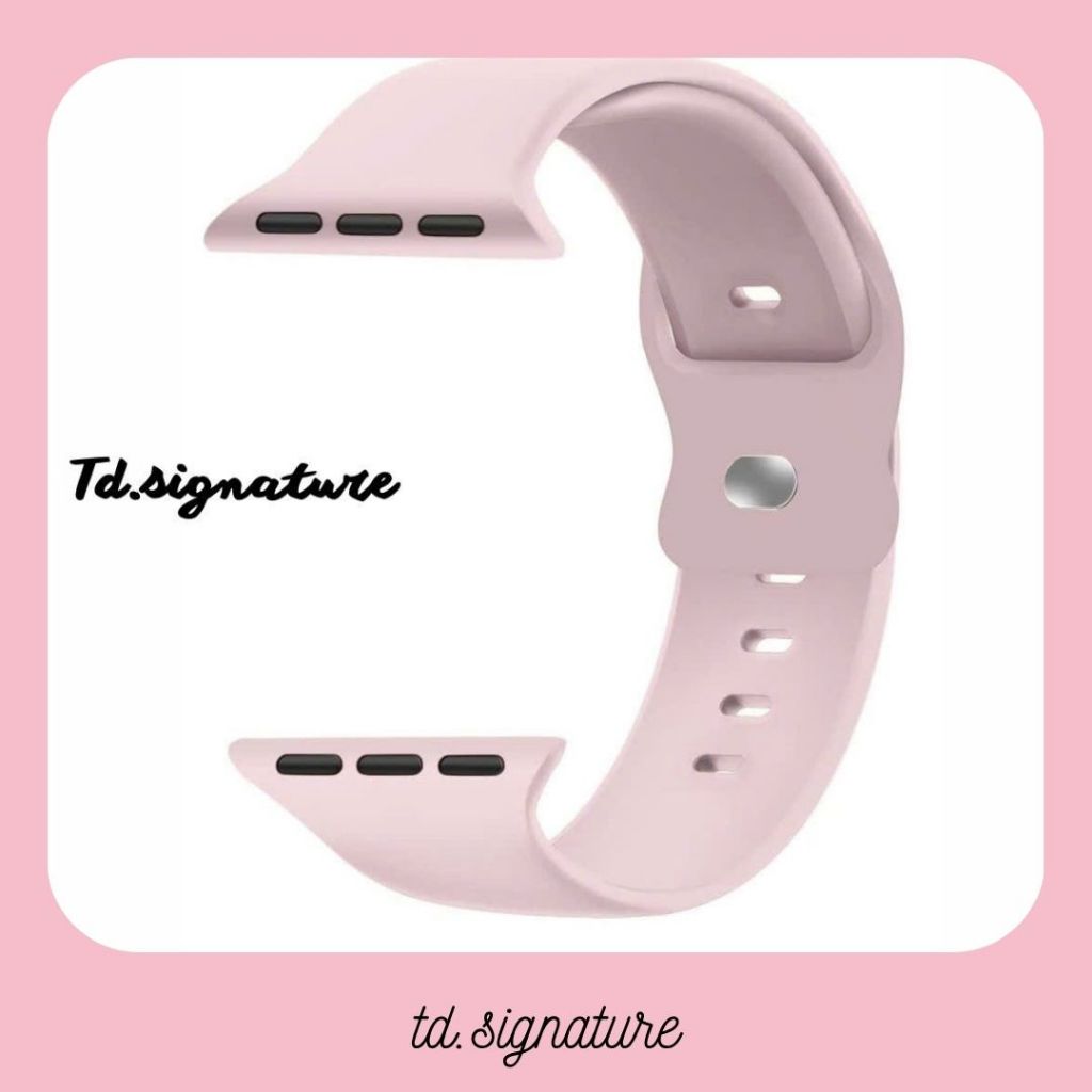Dây Đồng Hồ Smart Watch Nữ Màu Hồng Silicone Mềm Cao Cấp 42mm – Đeo Êm Tay, Chống Nước, Thời Trang