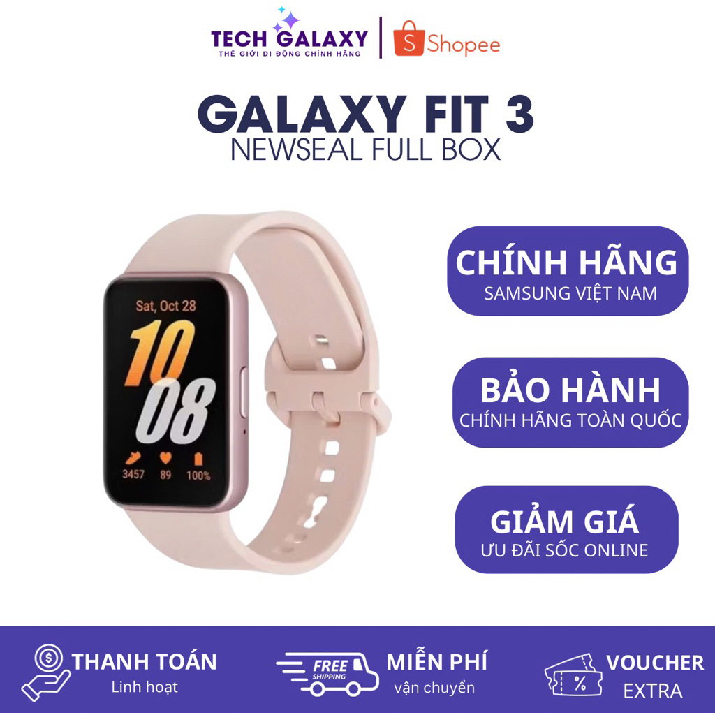 Vòng tay thông minh Samsung Galaxy Fit3 | FIT 3 - New Seal Samsung