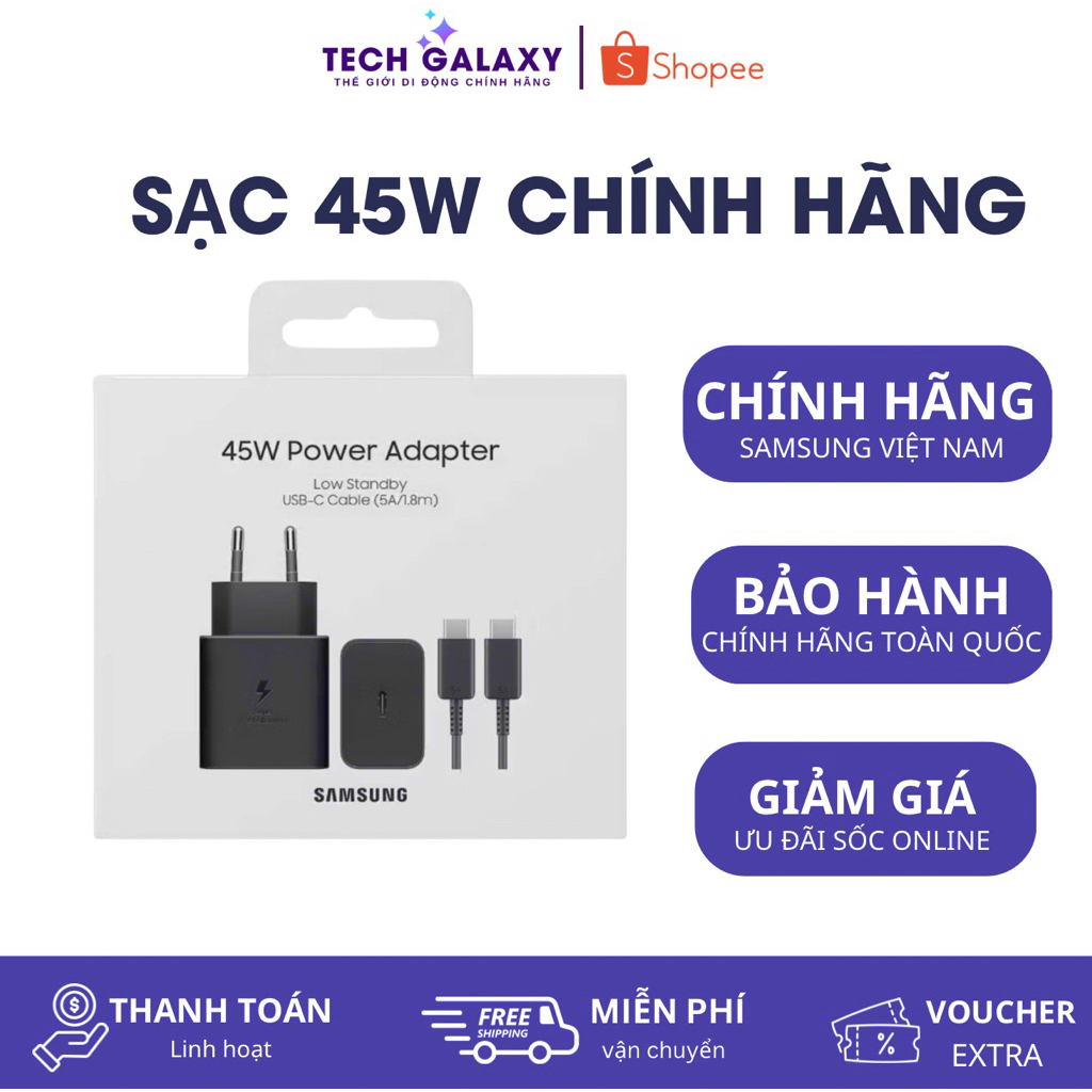 Củ sạc nhanh 45W Samsung Chính Hãng