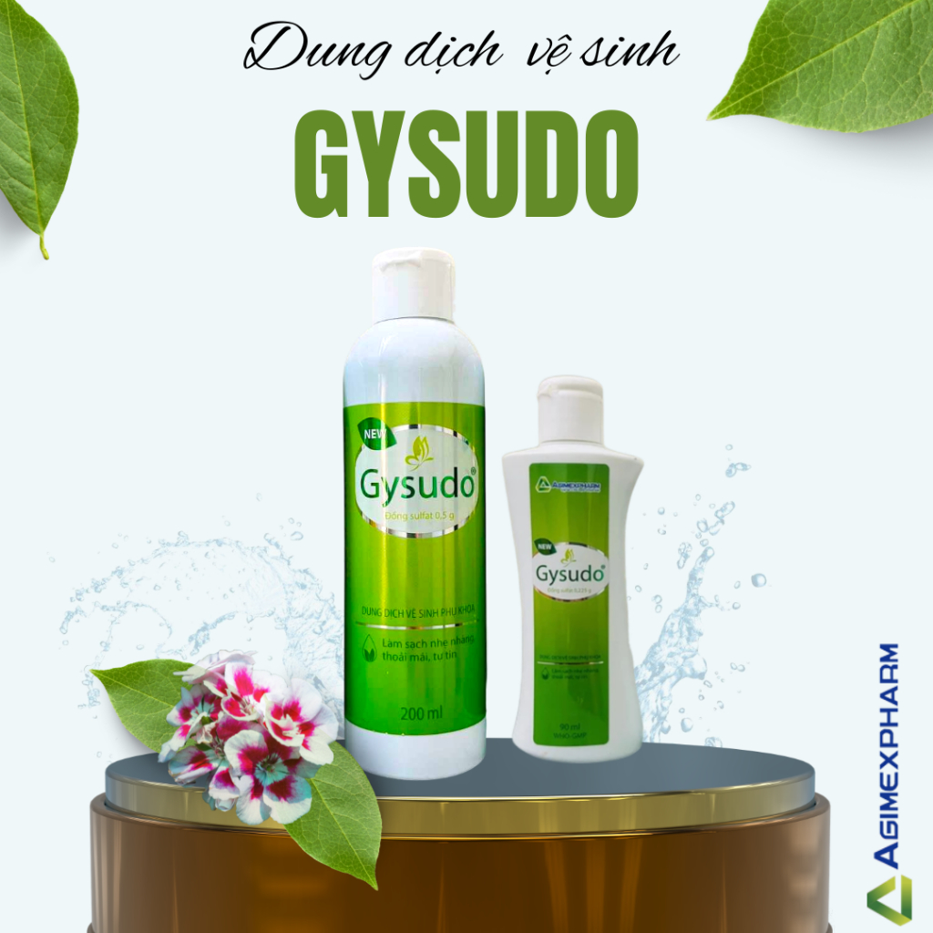 Dung dịch vệ sinh Gysudo chai 90ml và 200ml hương thơm dịu nhẹ, an toàn lành tính
