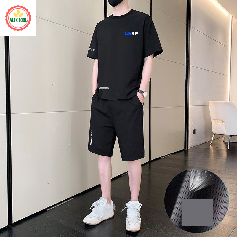 Alex cool Đồ Bộ Quần Áo Thể Thao Nam Mùa Hè Chất Thun Lạnh Co Giãn 4 Chiều Gía rẻ Alex cool 014 Alex