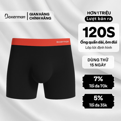 Quần lót nam thoáng khí boxer Brief - 3D PRO Boxerman, Quần sịp cho nam đùi ép nhiệt định hình