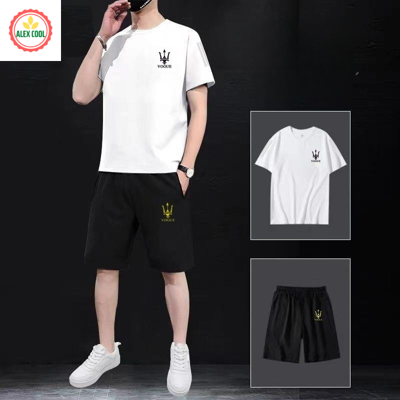 Alex cool Đồ Bộ Quần Áo Thể Thao Nam Mùa Hè Chất Thun Lạnh Co Giãn 4 Chiều Gía rẻ Alex cool 020 Alex