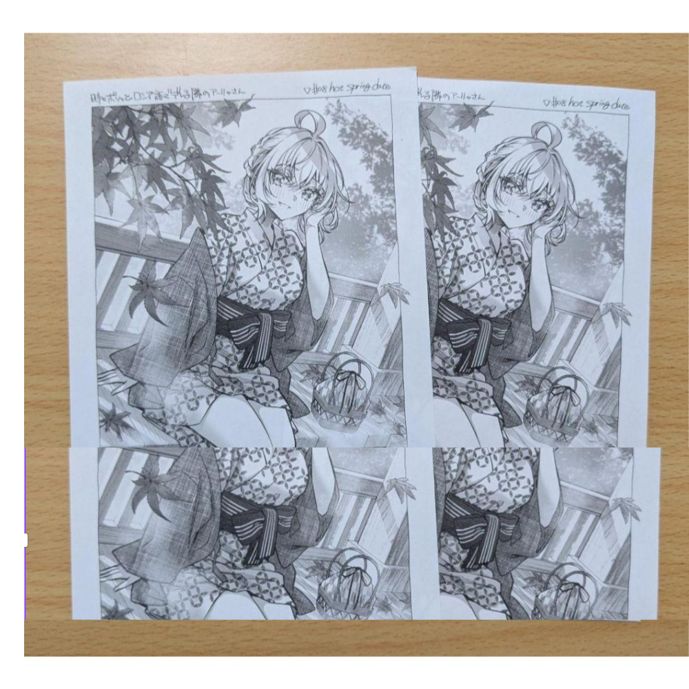 Postcard Sketch Roshidere Arya bàn bên - Suối nước nóng (Bản Nhật)