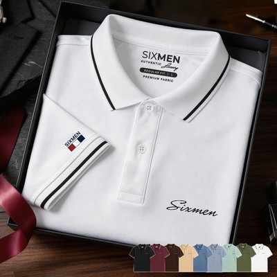 Áo polo nam cao cấp SIXMEN [Tặng Kèm Hộp Quà Xịn] vải cá sấu FeelMax thoáng mát -  Polo PRIMEI