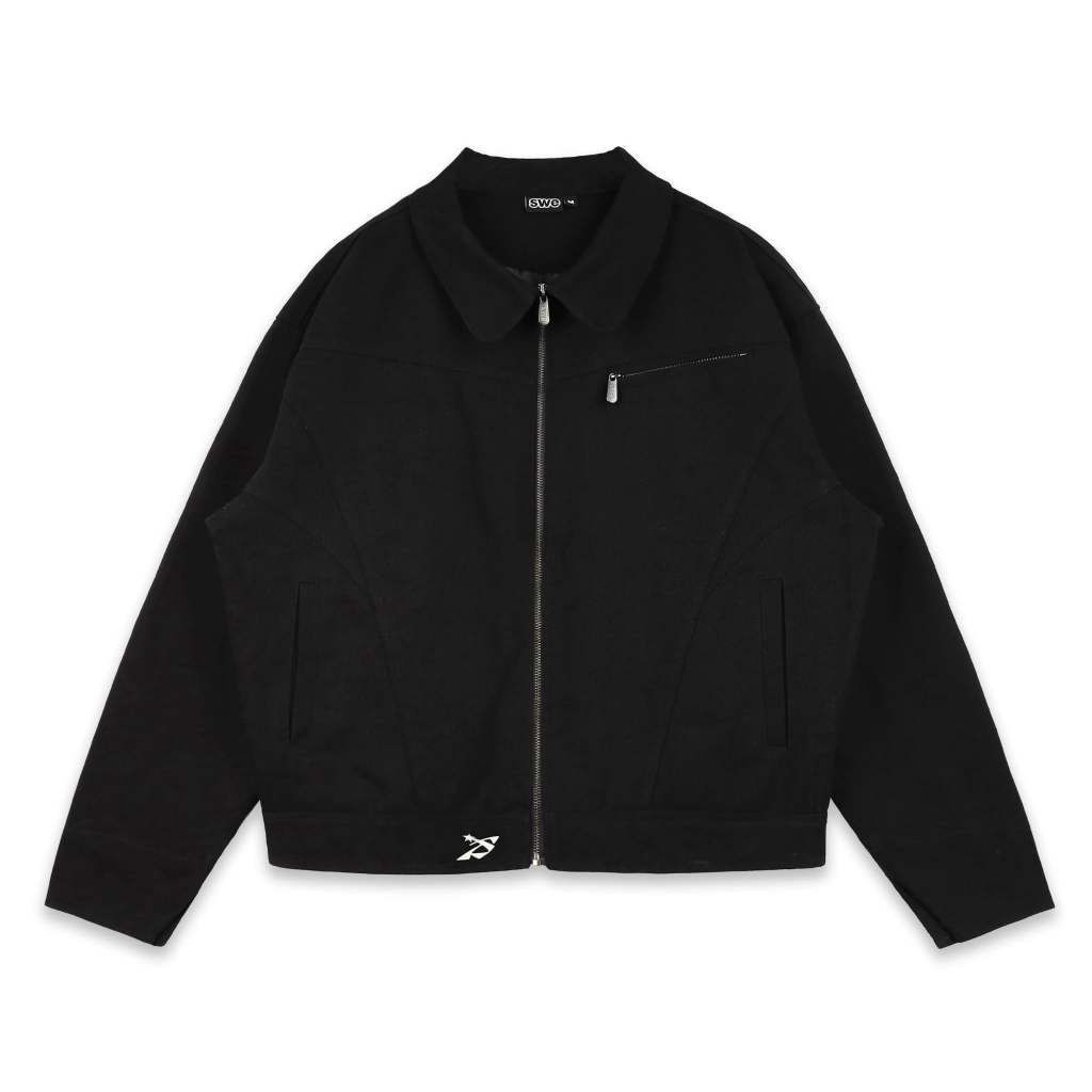 ÁO SWE SCRIPT JACKET - BLACK