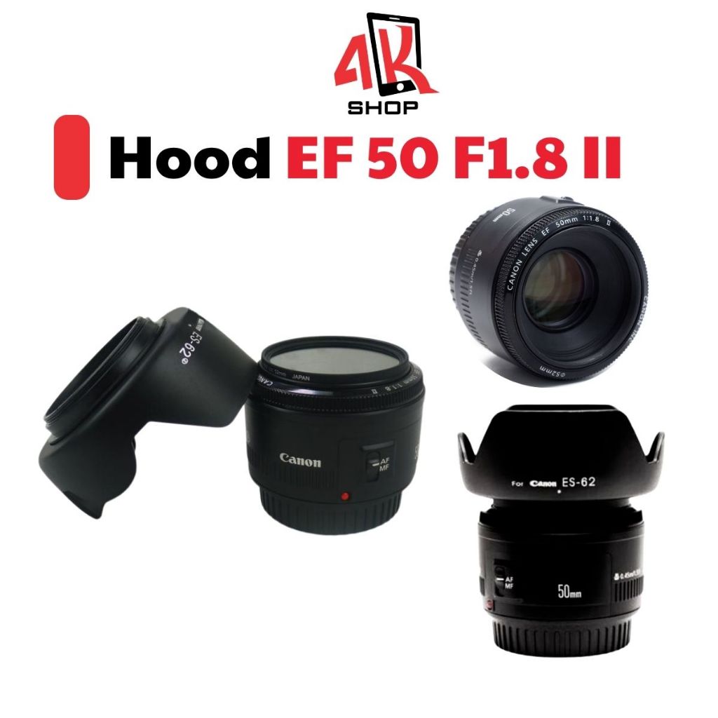 Loa che nắng cho lens cho lens hood Canon EF 50 F1.8 II