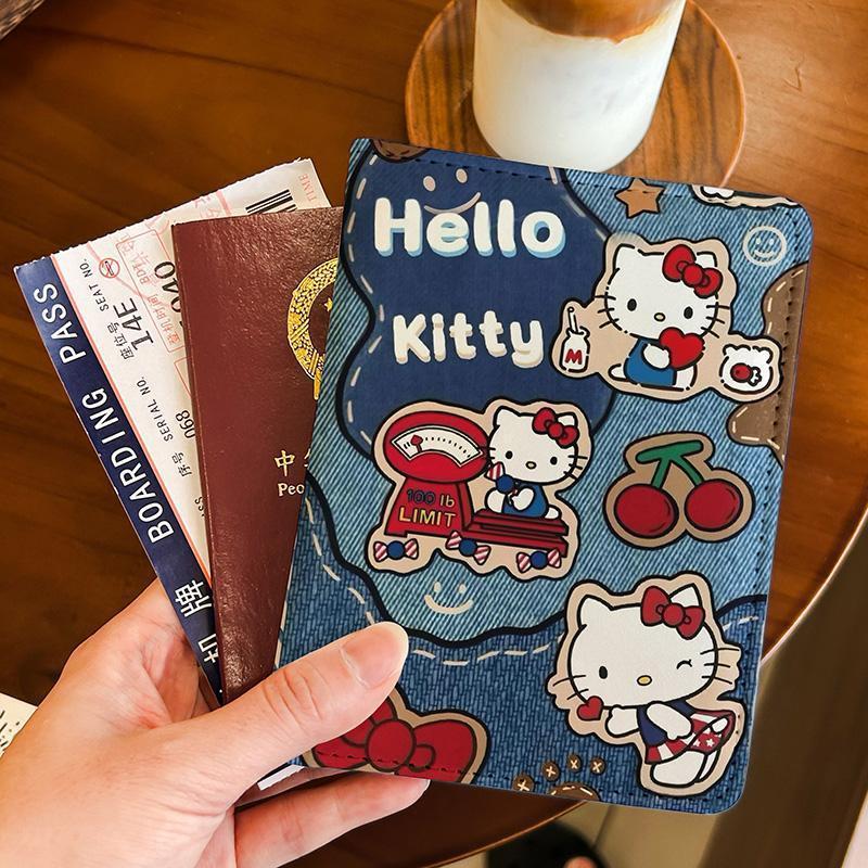 Ví Đựng Hộ Chiếu Passport Hello Kitty Da PU Dễ Thương, Nhiều Ngăn Tiện Lợi BAG U VPAS58