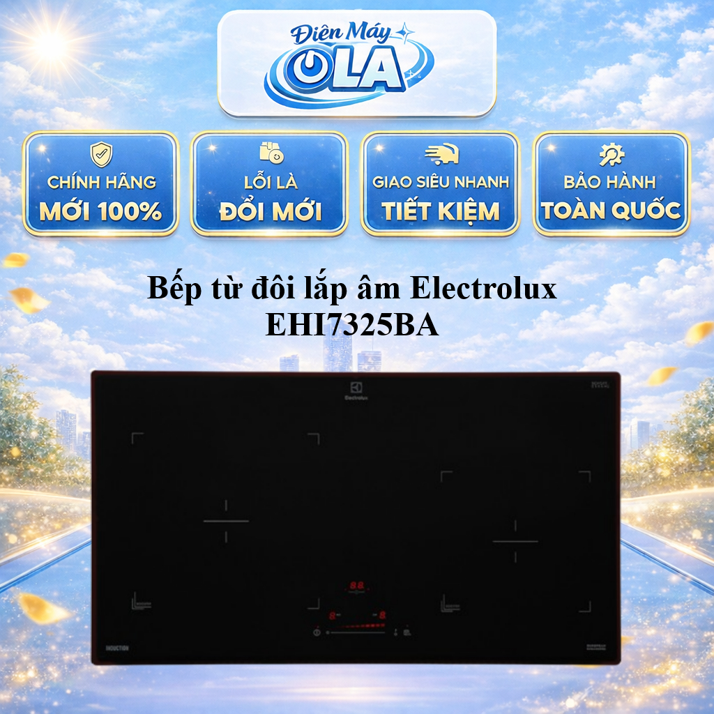 EHI7325BA - Bếp từ đôi lắp âm Electrolux EHI7325BA - BẢO HÀNH CHÍNH HÃNG - GIAO TOÀN QUỐC