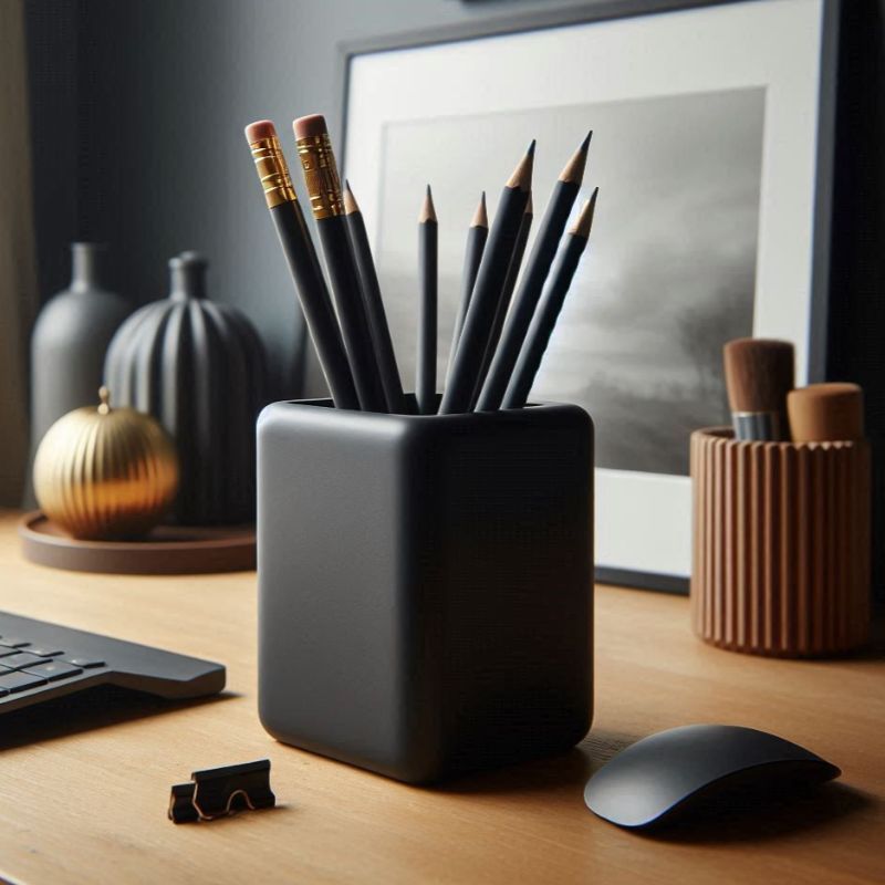 Ống Cắm Bút Để Bàn In 3D Bo Góc Tối Giản Trang Trí Desk Setup / Minimalist 3D Printed Pen Holder
