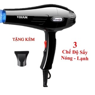 Máy sấy tóc VIHAM công suất 3500W, tích hợp 3 chế độ sấy nóng - lạnh linh hoạt, an toàn cho tóc (Tặng kèm phụ kiên)