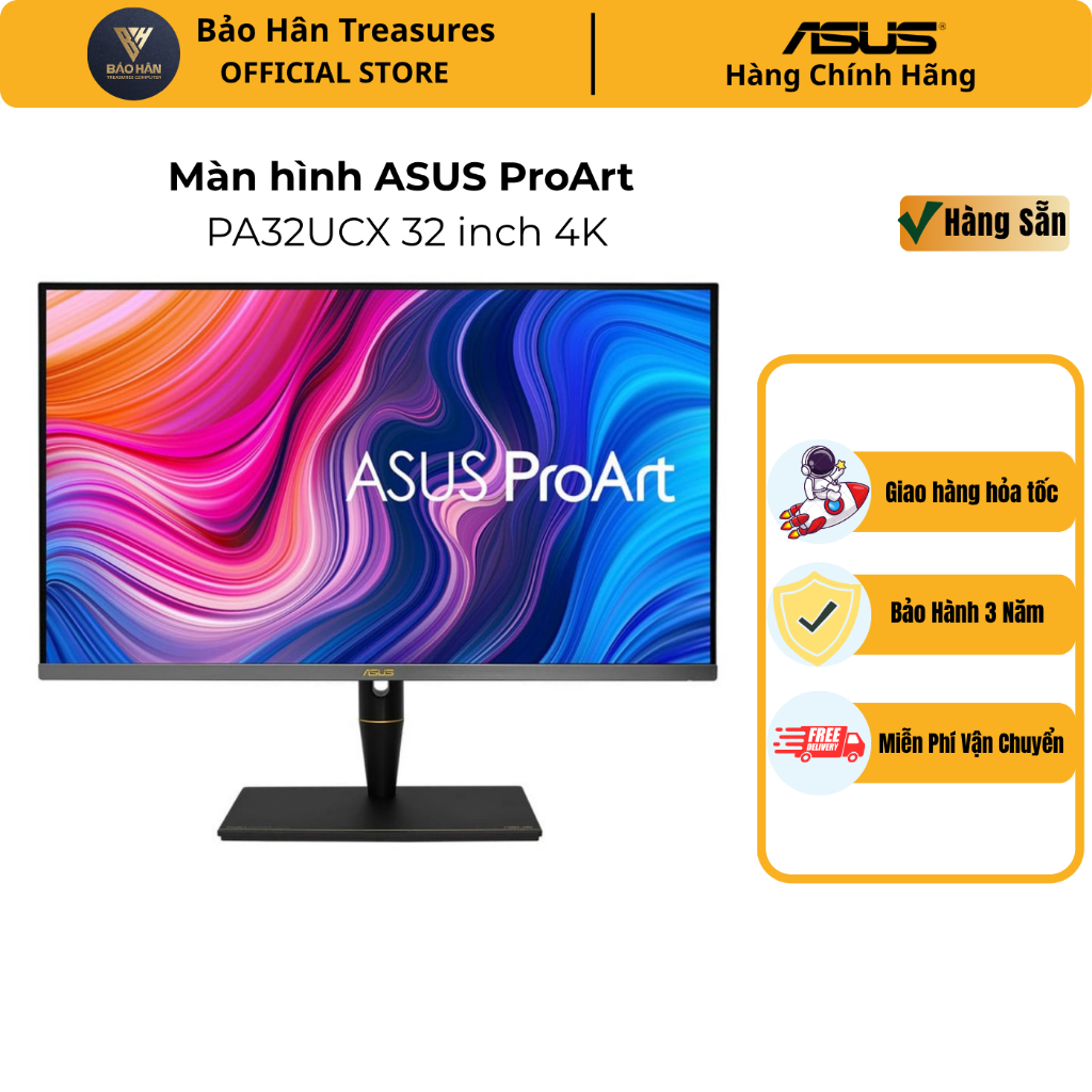 Màn Hình ASUS ProArt PA32UCX-P 4K 32 inch - Hàng Chính Hãng