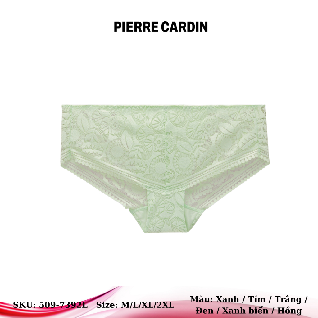 Quần lót nữ 509-7392L nhãn hiệu Pierre Cardin, phối ren.