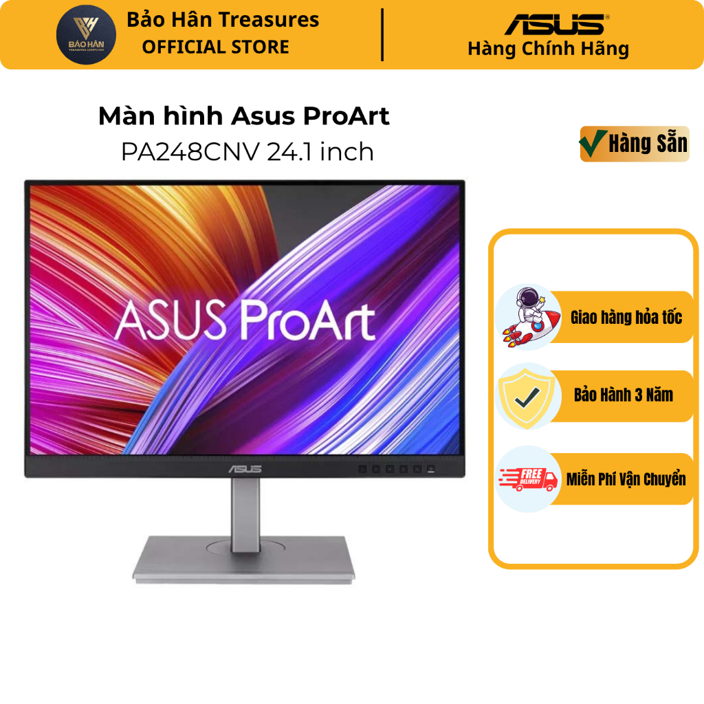 Màn hình Asus ProArt PA248CNV 24.1 inch WUXGA IPS USB-C RJ45 Chuyên đồ họa - Hàng Chính Hãng