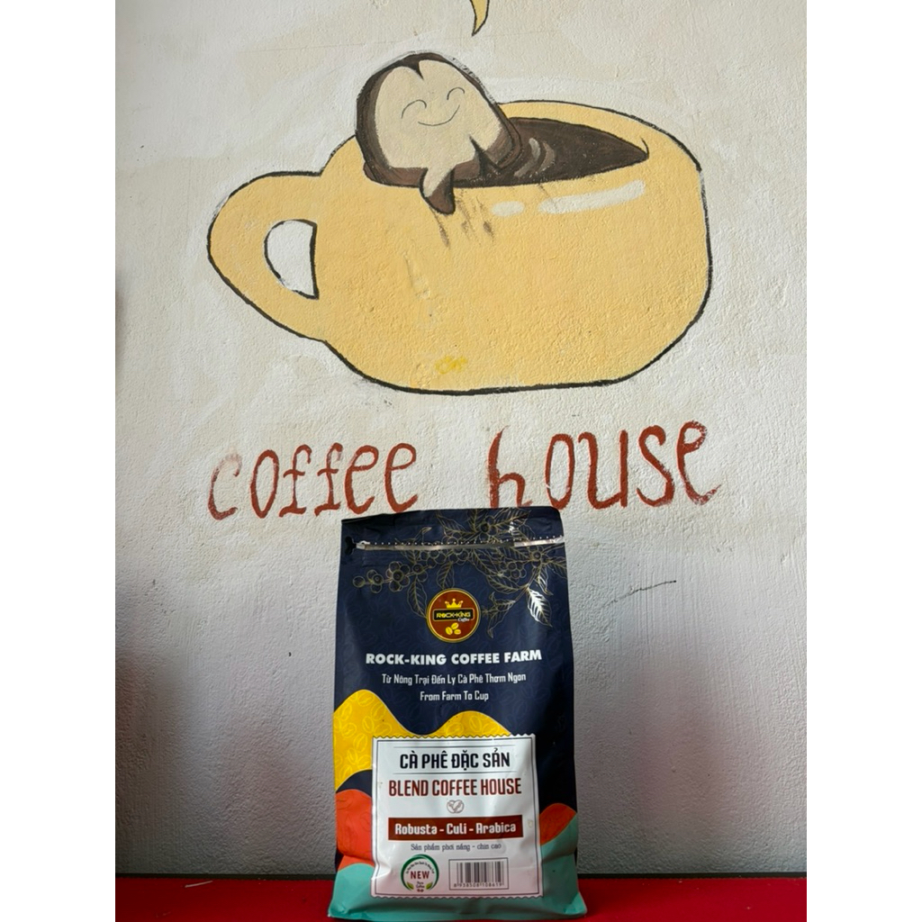 cafe hạt đặc sản (  robusta-culi- arabica) bland coffee house 1kg