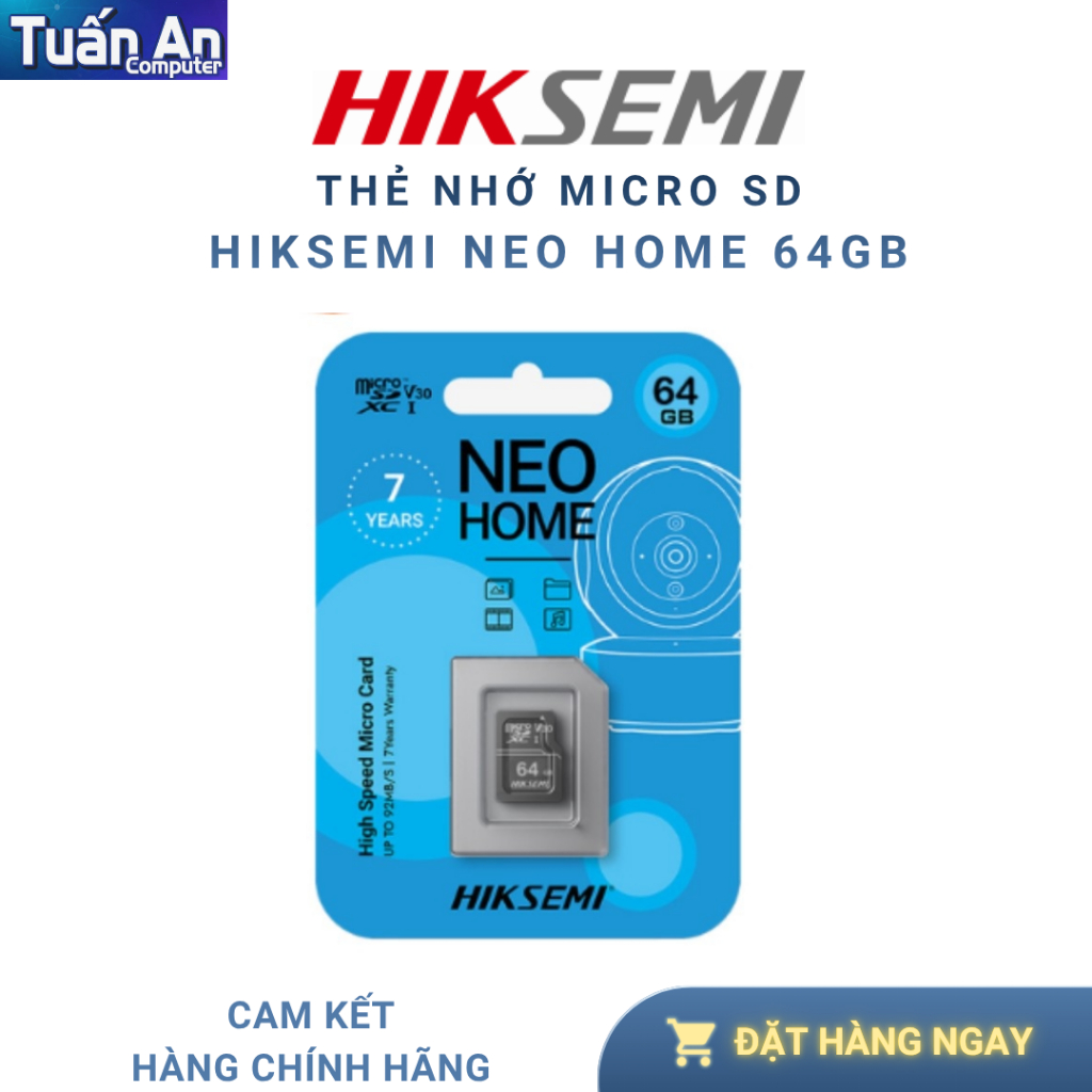 Thẻ nhớ Hiksemi NEO HOME MicroSD 64GB - HS-TF-D1 64G