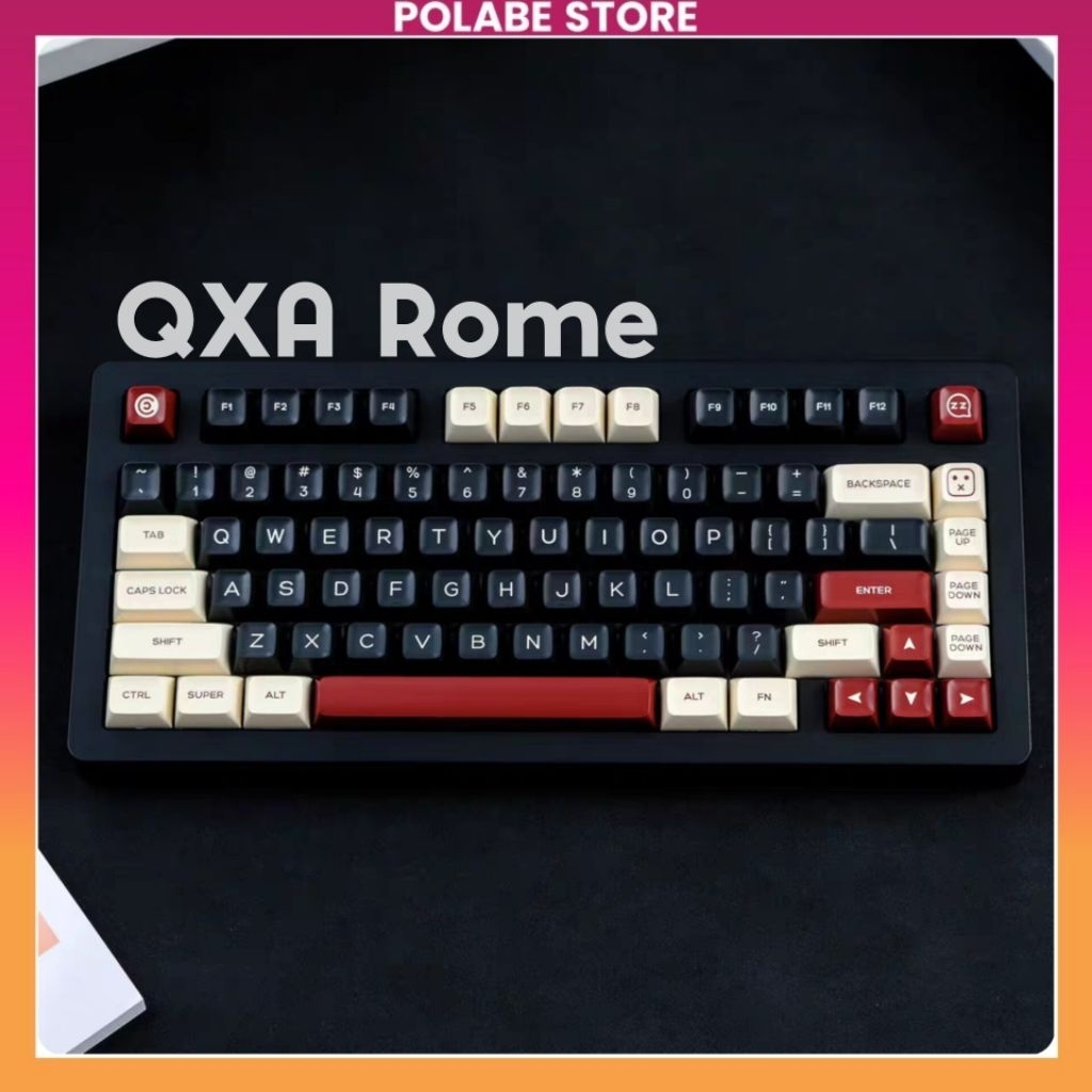 Keycap QXA Rome Olivia Cherry Profile Keycap Jamon 8008 Merlin PBT ABS bàn phím cơ Polabe Store