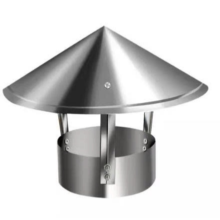 Chụp nón che mưa ống gió,nắp che mưa D300 ( lắp cho ống D100 vành rộng D300) Đủ kích thước