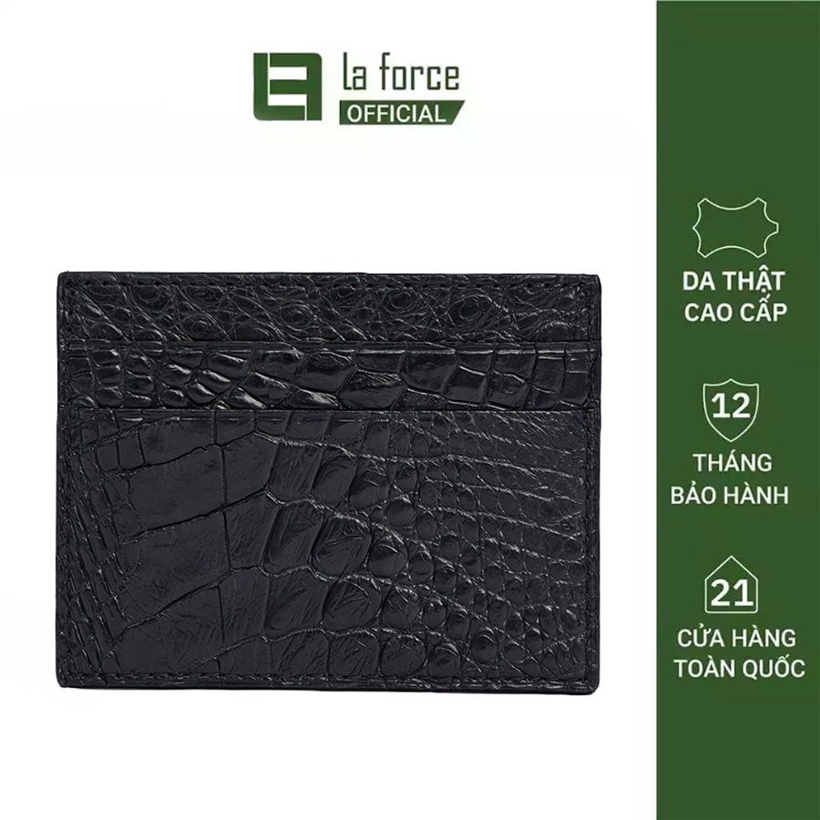 Ví Đựng Thẻ Da Cá Sấu Thật LaForce VLACST – Bóp Card Holder Nam Cao Cấp Chính Hãng