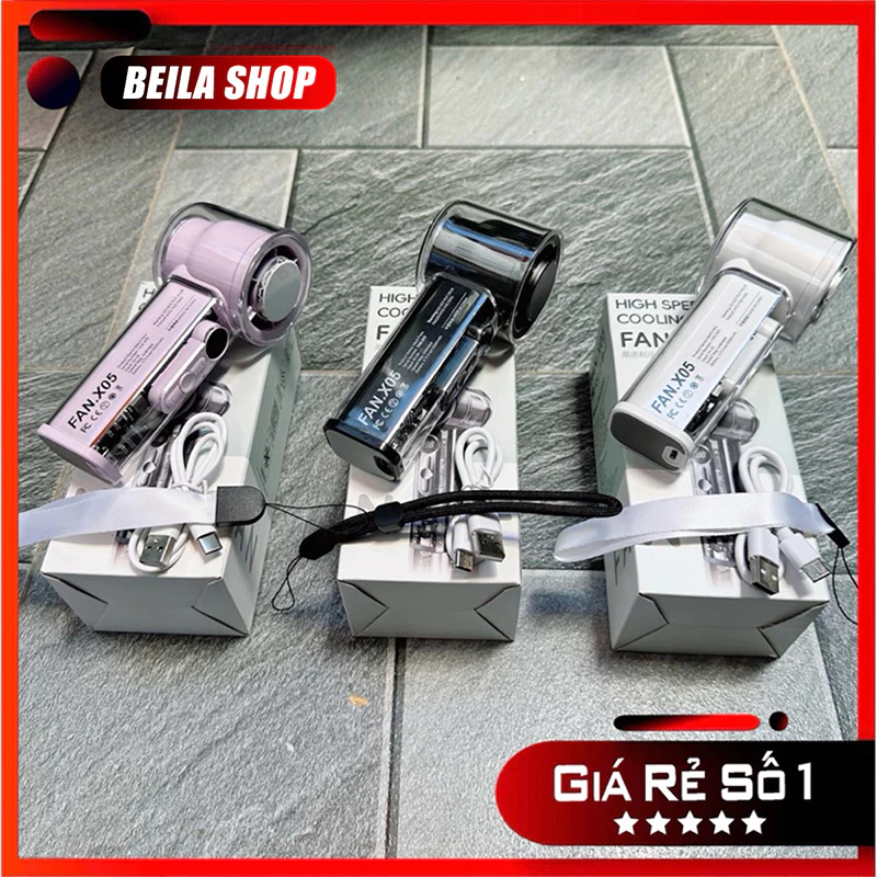 QUẠT CẦM TAY CX05 có sò lạnh làm mát đến 16 độ ( giá sỉ+sticker)