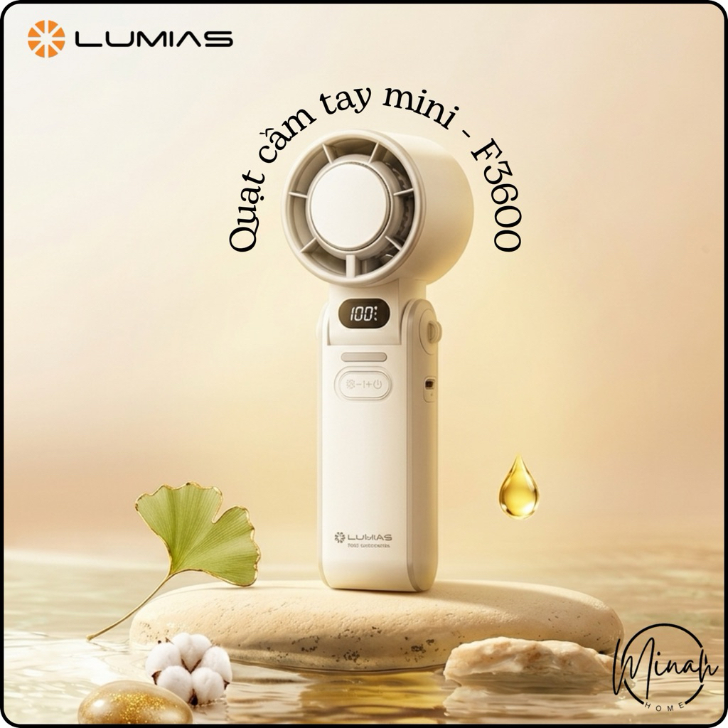 QUẠT CẦM TAY MINI LUMIAS LÀM LẠNH F3600