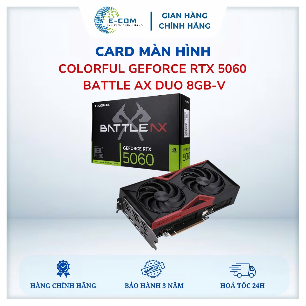 Card màn hình VGA Colorful GeForce RTX 5060 Gaming DUO 8GB-V