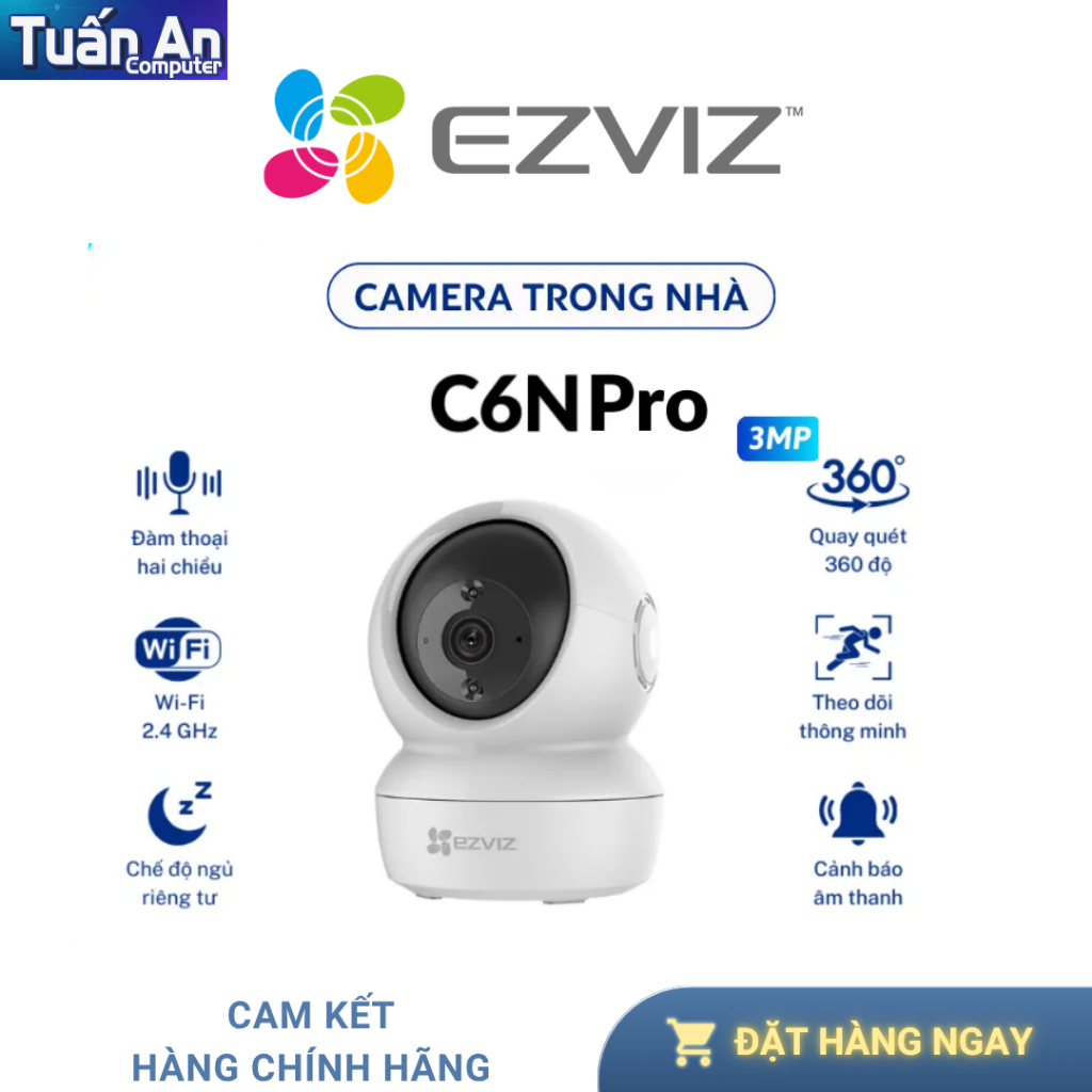 Camera WiFi quay quét trong nhà EZVIZ CS-C6N Pro 2K