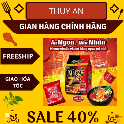 Combo 20 gói mì cay 7 cấp độ KORENO JUMBO