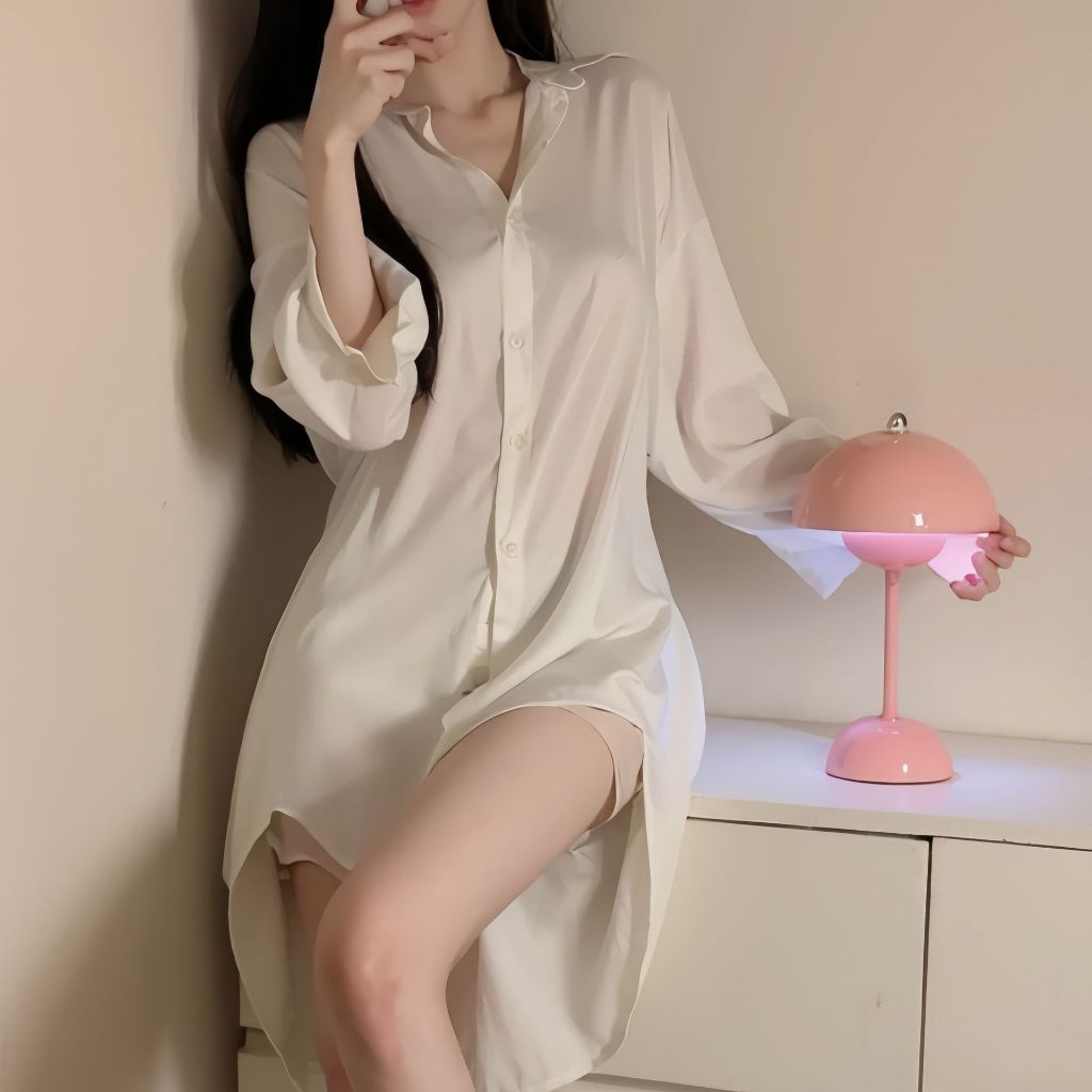 Áo Sơ Mi Lụa Sang Chảnh Dáng Dài Đủ Màu Áo Sơ Mi Nữ Dáng Dài | BigBuy360 - bigbuy360.vn