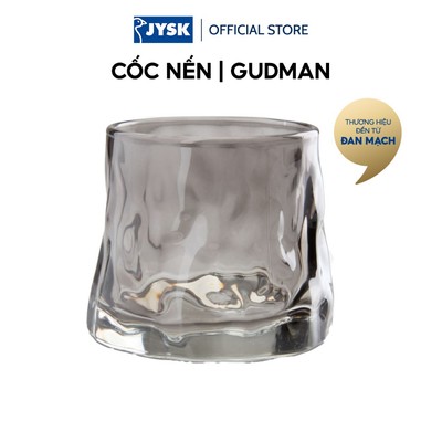 Cốc nến | JYSK GUDMAN | thủy tinh | xám | Ø7xC7cm