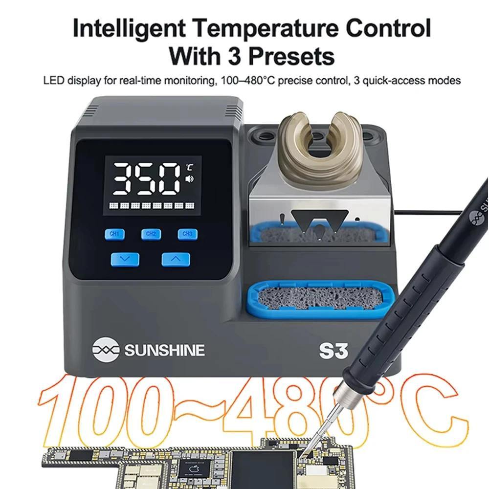 Máy Hàn Sunshine S3 C210 lên nhiệt nhanh. 3 kênh nhớ ( Kèm mũi C210 Cắt )