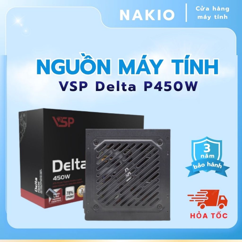 Bộ nguồn VSP Delta P450W - Bảo hành chính hãng 36 tháng