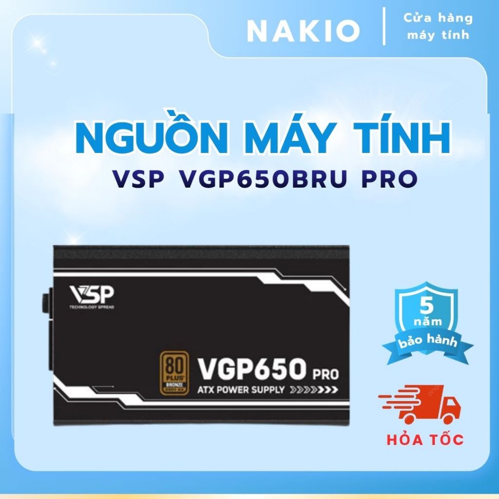 Bộ Nguồn VSP VGP650BRU Pro - 80PLUS Bronze 230V EU