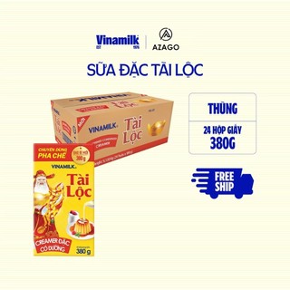 Thùng 24 hộp sữa đặc có đường Tài Lộc hộp giấy 380g - Thương Hiệu Vinamilk - AZAGO STORE