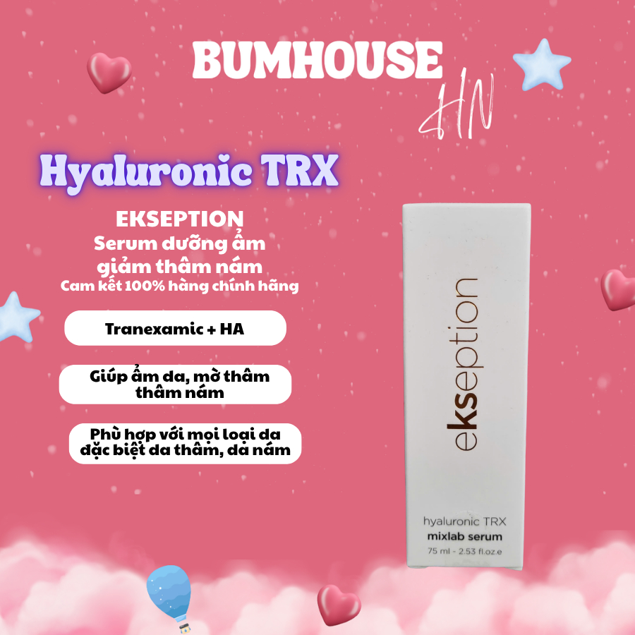 [Hàng CTY] Serum Ekseption HA TRX 3% Tranexamic acid Hyaluronic TRX làm sáng, đều màu da 75ml