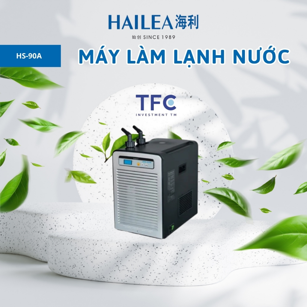 [Chính Hãng] Máy làm lạnh nước hồ cá Hailea HS-90A | 1/2HP - Cho bể 500–800L - 1200–3000L/h