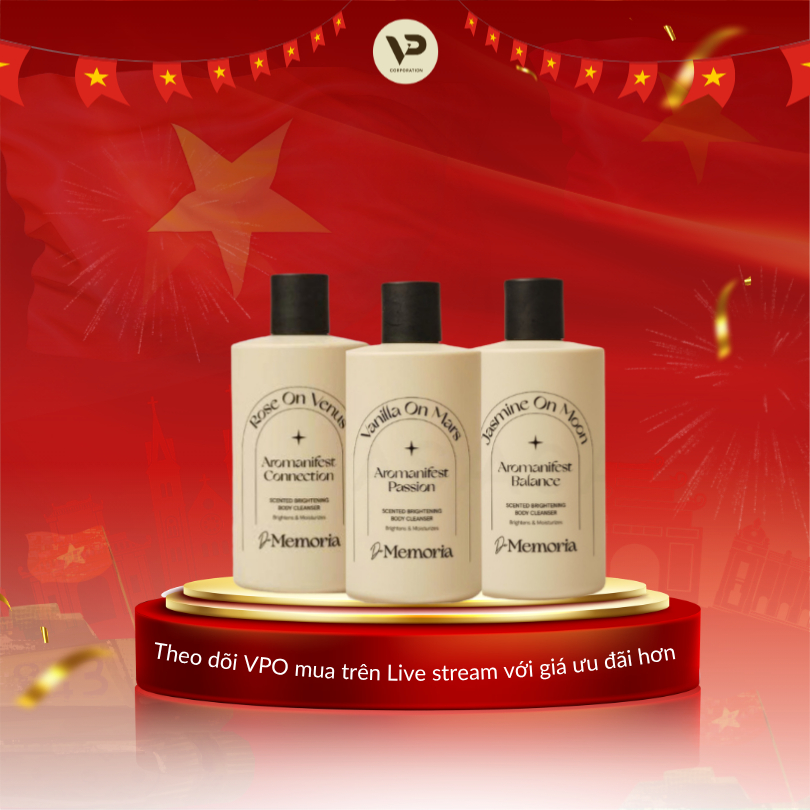 Sữa Tắm Trắng Da Lưu Hương De Memoria Scented Brightening Body Cleanser 300ml