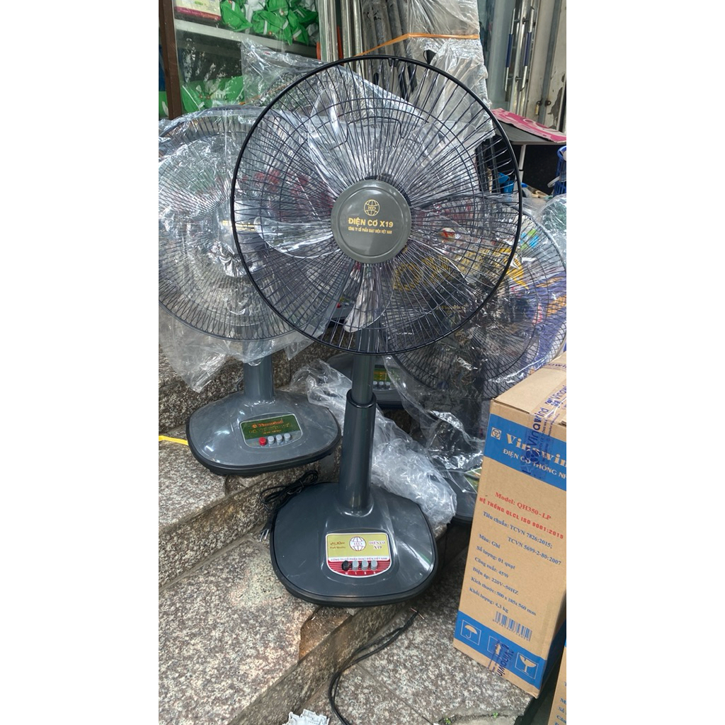Quạt bàn Điện cơ X19 – Quạt Cây Điện Cơ X19 Lồng sắt, chạy êm, bền bỉ