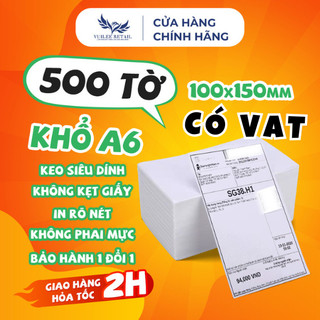 Giấy In Nhiệt A6 100x150mm HCM Giao Hỏa Tốc VUILEE RETAIL