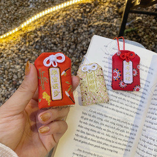 Túi May Mắn Omamori Thi Cử Đỗ Đạt tặng chỉ đỏ bình an