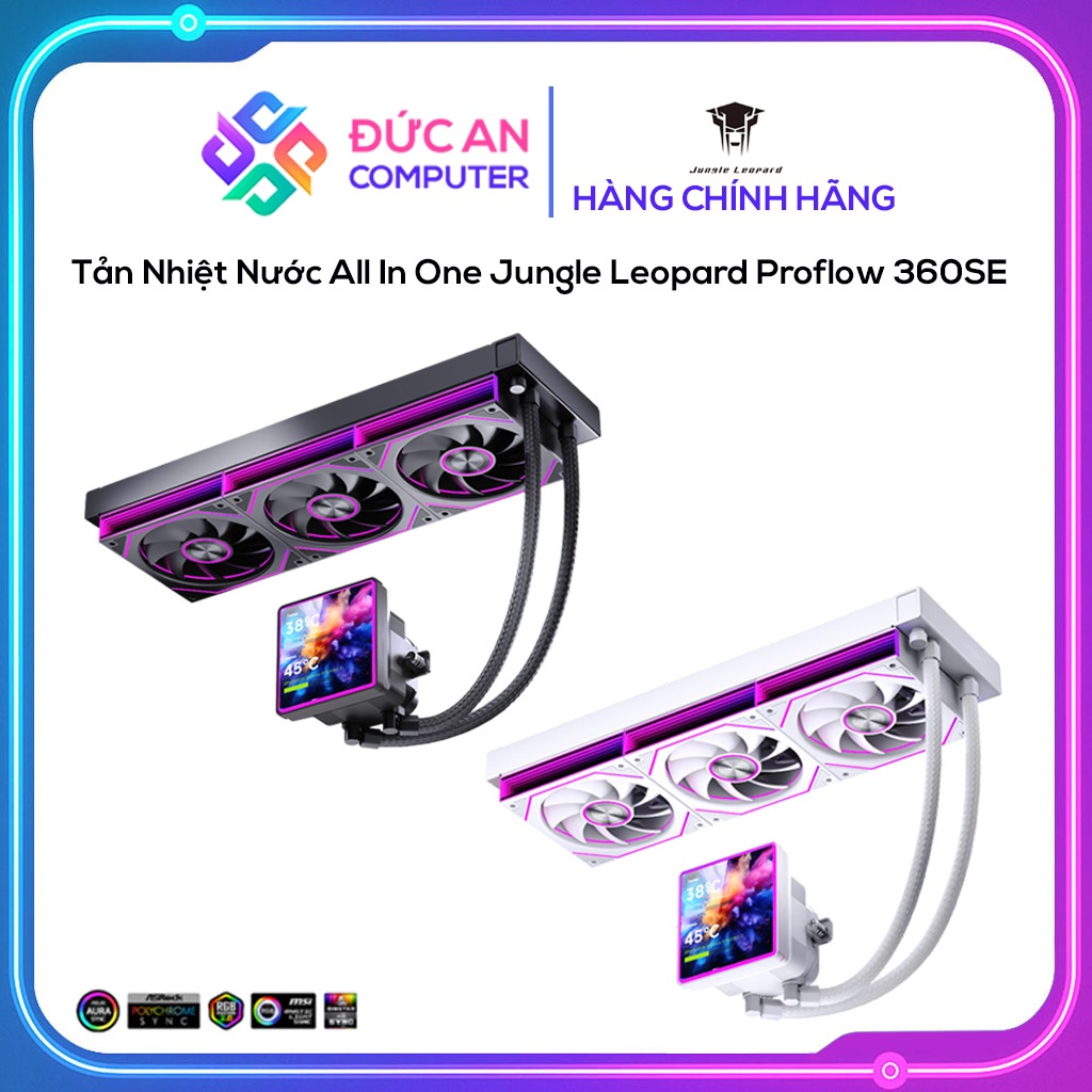 Tản Nhiệt Nước All In One Jungle Leopard Proflow 360SE - Màn Hình LCD 4.0 inch