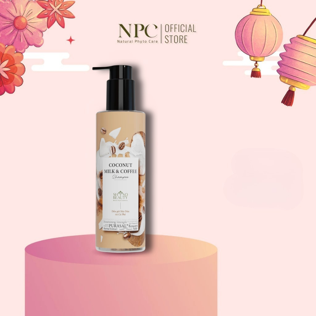 Dầu Gội SHSO Beauty Phyto Biotic Coconut Milk & Coffee Phục Hồi Hư Tổn, Dưỡng Ẩm - NPC PHAR
