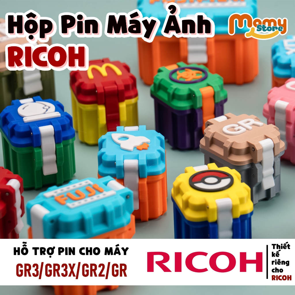 Hộp đựng pin máy ảnh Ricoh GR3/GR3X/GR2/GR cho pin DB-110/DB-65 PHỤ KIỆN MÁY ẢNH THIẾT KẾ THEO YÊU C